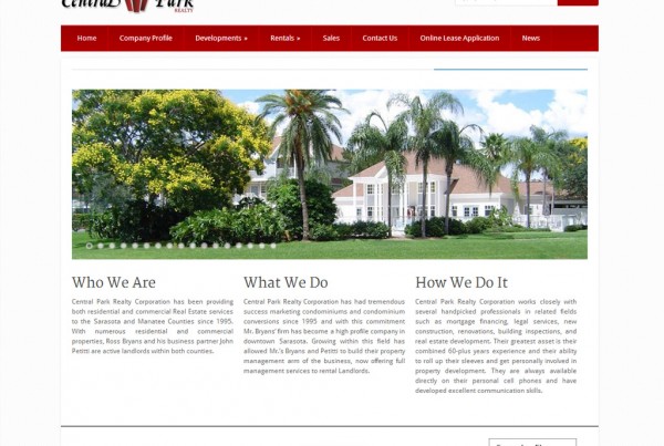 Web Design for Central Park Realty