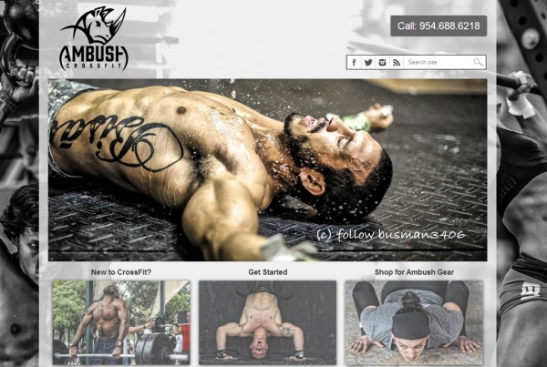 Web Design for CrossFit Ambush, Coral Springs, FL