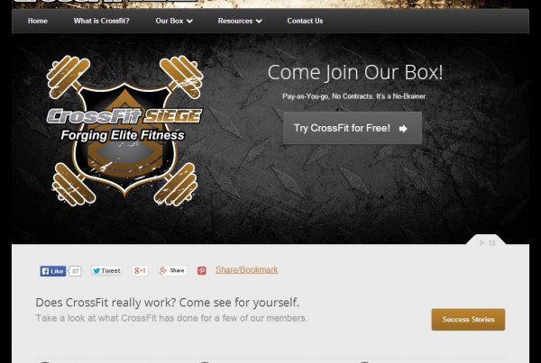 Web Design - CrossFit Siege