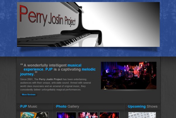 Web Design for Perry Joslin Project